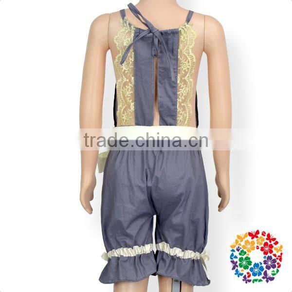 Fashion Baby Summer Smock Lace Flower Playsuit White Bowknot Long Baby Bodysuit Clothing