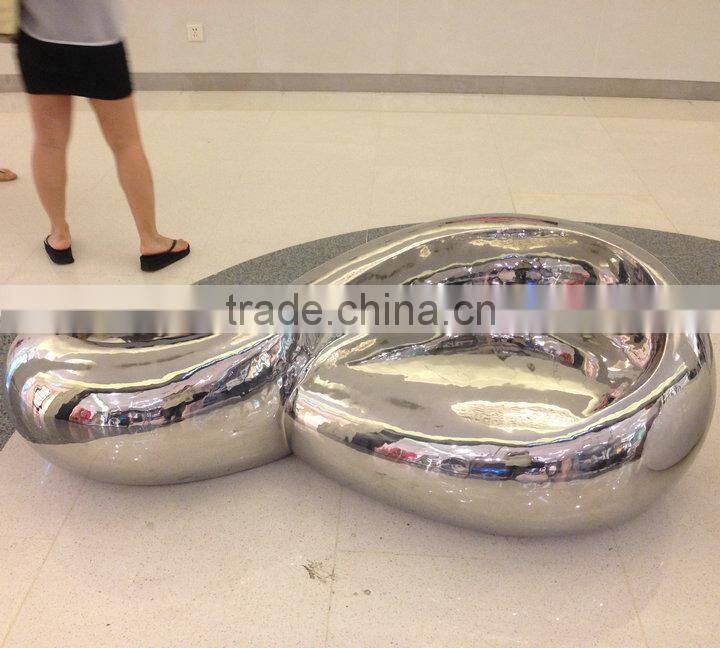 CP fiberglass big mall chair