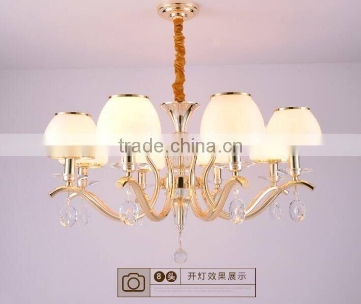 M966 Momoda elegant European Crystal modern living room bedroom lighting chandelier pendant lamp