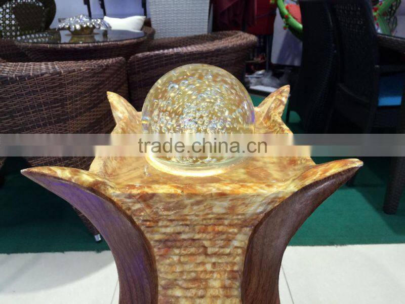 Factory Design Resin Garden Water Fountains Fiberglass Outdoor Resin