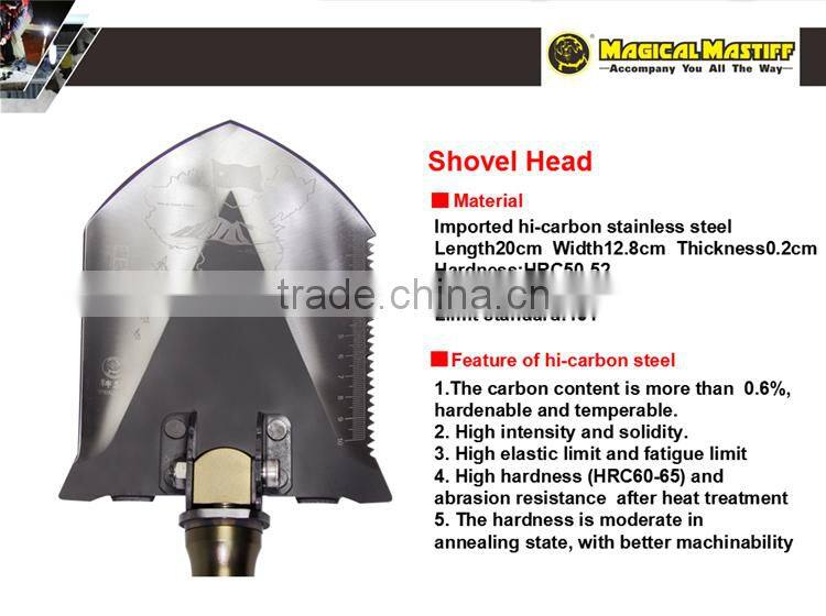 0outdoor Rescue Accessory ,camping hunting esssential pick dig shovel ,outdoor team sports kit