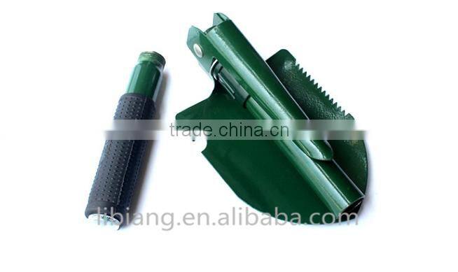 Dual purpose spade shovel antiskid handle