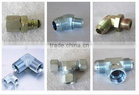 NPT JIC SAE BSP METRIC Carbon steel Hydraulic connector fitting