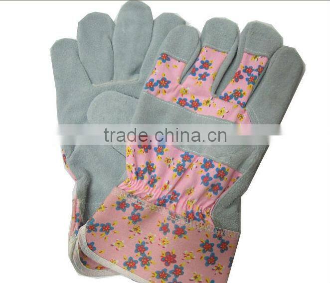 pig split printed garden glove