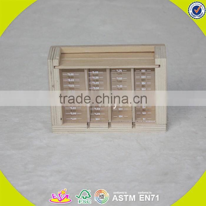 2017 new fashion children toys wooden coin bank W03B050