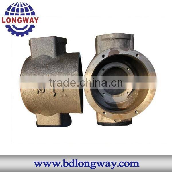 Precision metal casting valve body,Top Quality sand cast ductile iron valve parts according your drawing