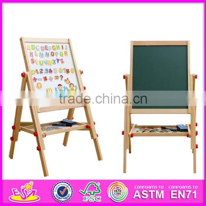 Best sale double-sided drawing board wooden learning toys for toddlers W12B102-S