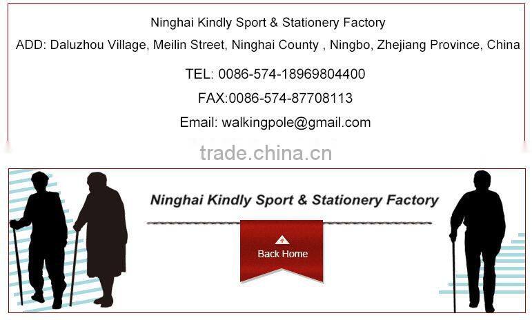 2014 Latest design outdoor sports walking stick with light and alarm