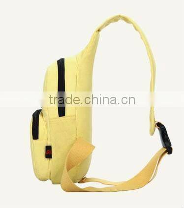 The promotional cheap reusable canvas sling bag for sports