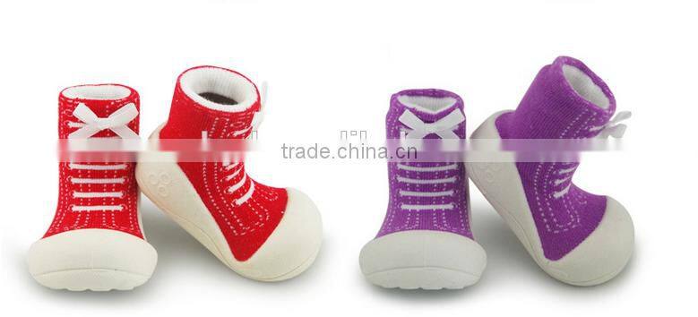 New trend of baby socks shoes baby toddler shoes slip model softy walking sock shoes