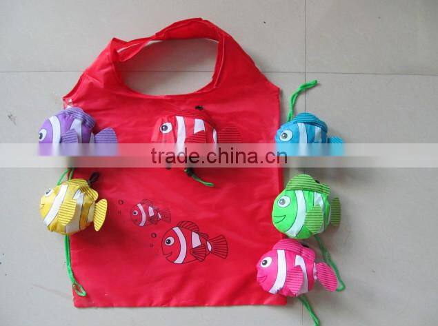 Cute Nemo Fish polyester foldable grocery shopping bag