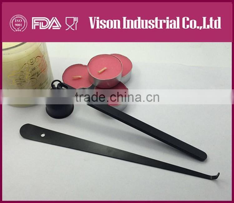 High quality stainless steel wick trimmer candle scissors /snuffer/dipper professional production C013