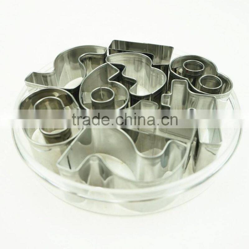 47100 9pcs number Shape Cake cookie cutter ,fondant cake decorating tools