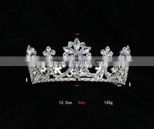 Wholesale Bridal Hair Accessories Silver Plated hair Jewelry Rhinestone Bridal Tiara H172-156