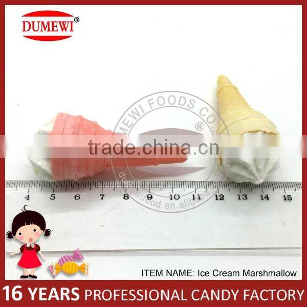 7g Colorful Ice Cream Shape Fruit Flavor Marshmallow Candy