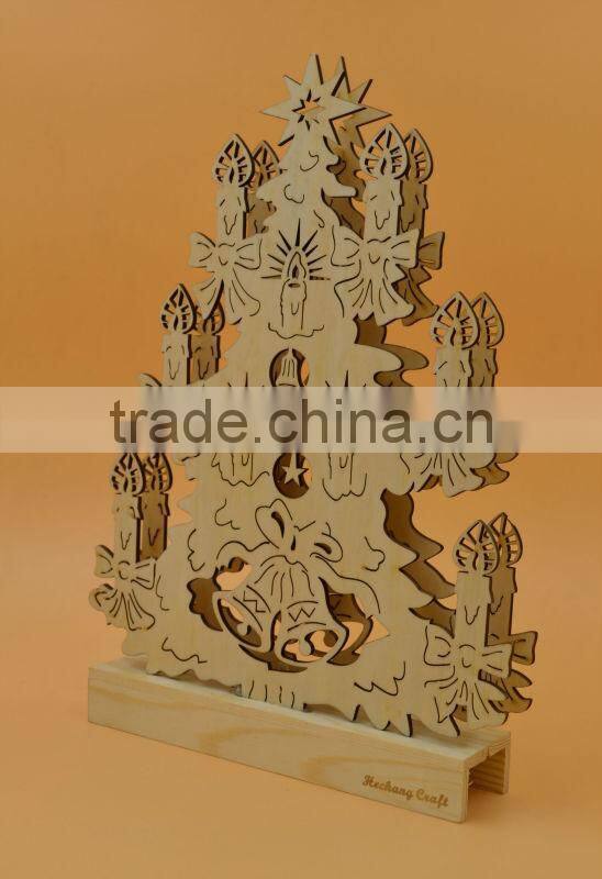 wooden christmas tree decoration,Non-woven hanger