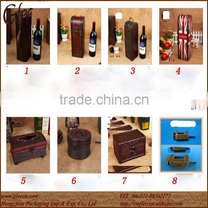 beautiful high quality single bottle paper box for wine
