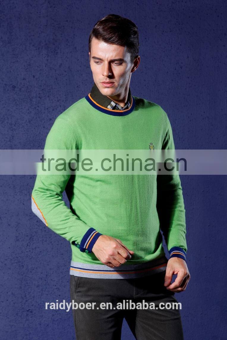 Men's college style basic sweater