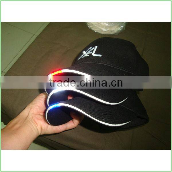 camouflage led cap solar led light cap with embroidery