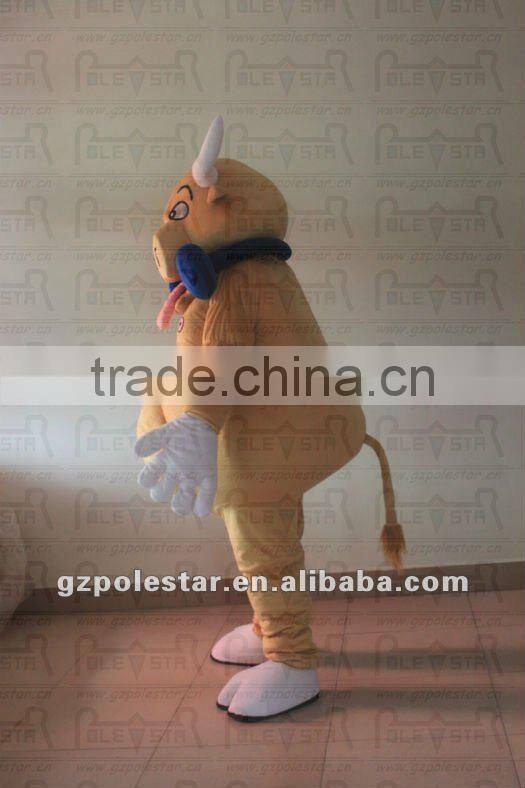 NO.2444 top quality jump cattle mascot costumes
