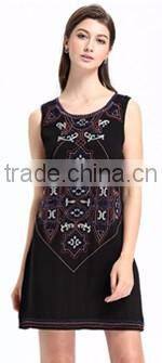 Domin fashion sleeveless beading and sequin lady dress