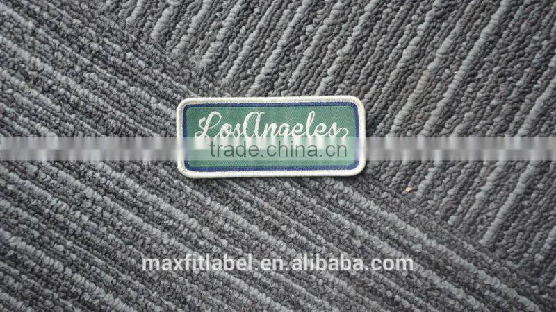 china factory high quality cheap custom head woven badge