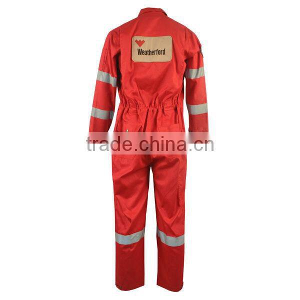 EN533 Red Oil Field Anti-flame reflective tape coveralls