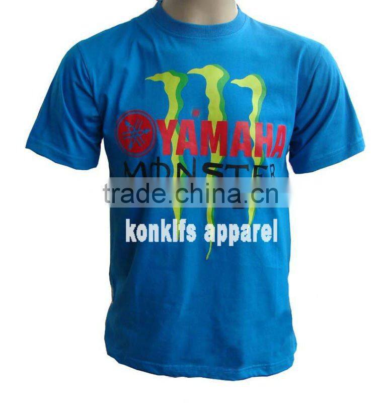 printing man cotton racing tshirt made in factory