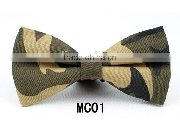 New fashion men's costum bowtie britsh style camouflage bow tie