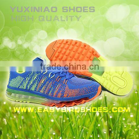 china factory produce action sports running shoes with air cushion for adults