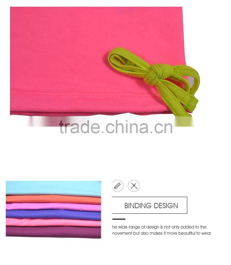 New design cool dry custom women sport t shirt fitness clothes running apparel