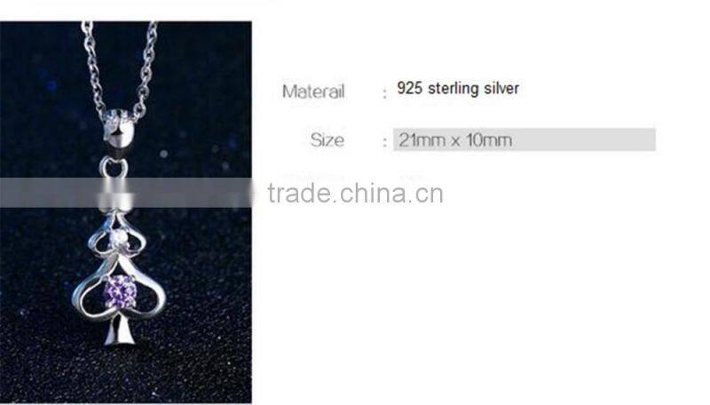 New Arrival 925 Sterling Silver Pendant Christmas Tree Pendants Jewelry