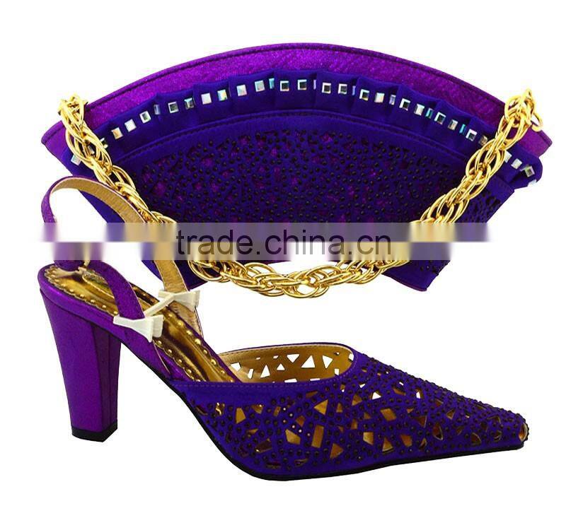 Fashionable quality guaranteed party shoes and matching bags women shoes and bags to match MG1089