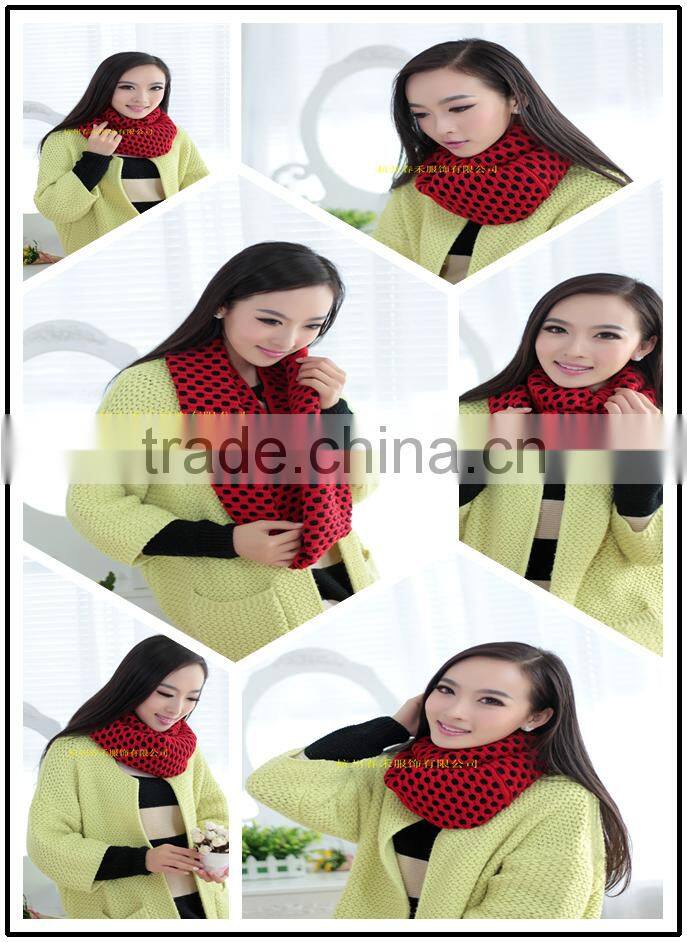 winter lady and women or men fashion pure color knit scarf winter muffler ladies scarf
