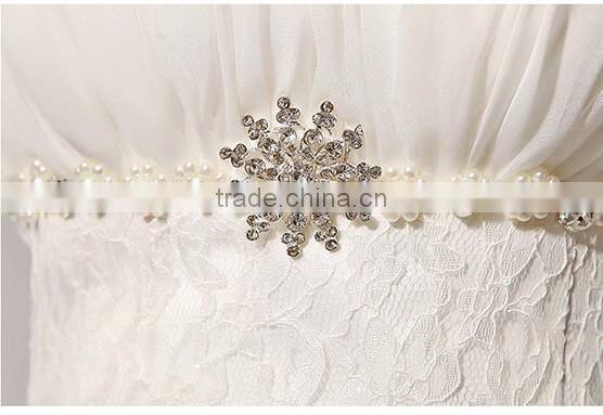 Sexy backless spaghetti straps lace wedding dress fishtail