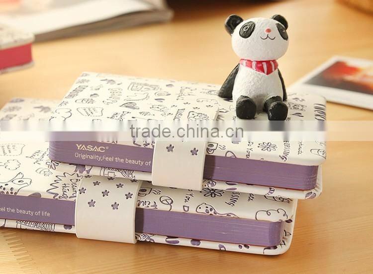 2017 B6 size PU leather cover agenda planner with clasp,custom embossed yearly planner