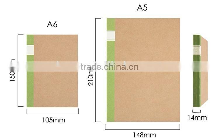 2017 new style A5/A6 cloth cover daily planner/weekly planner with clasp/loose leaf metal clip