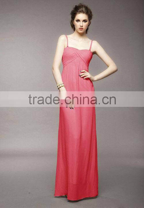 2013 Latest Spaghetti Strap Long Maxi Dress