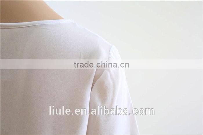 Hot sale 100%polyester light transparent sexy chiffon fabric for blouse