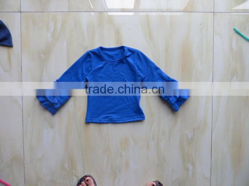 XF-111 wholesale cotton child various colors Long Sleeve TOP Clothing 2016