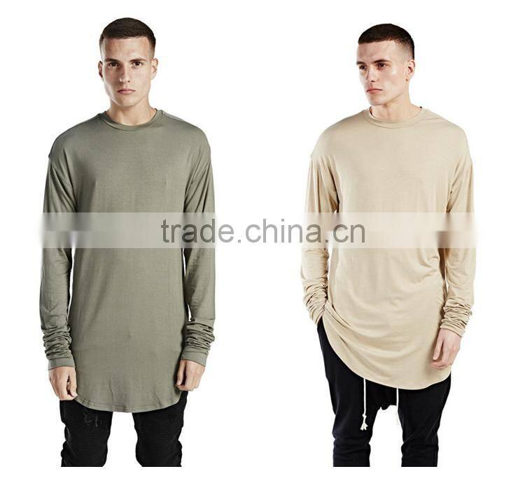 mens cotton viscose/rayon soft plain oversized curved hem long line dress t shirts