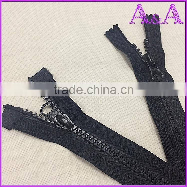 #8 #10, whole sale large plastic zipper,derlin zipper,big teeth plastic zipper