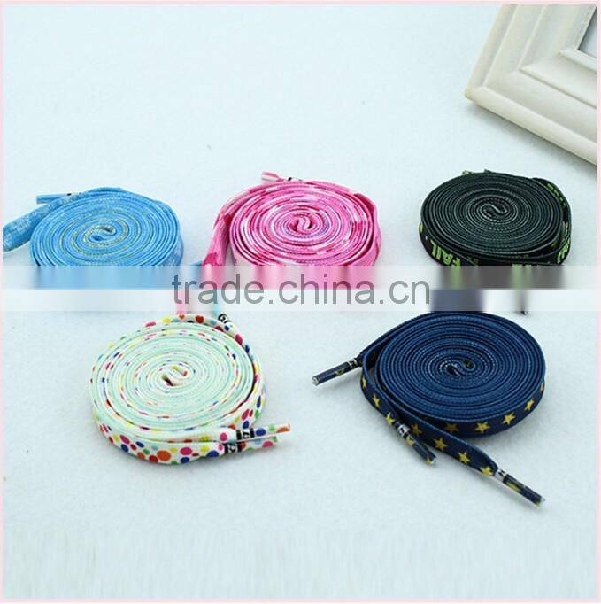 High - quality polyester star letters lace rope clothing accessories shoelaces