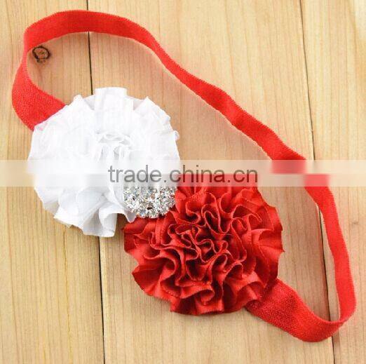 2016 Burst Satin Ribbon Floral with children's Christmas headdress 26-color spot