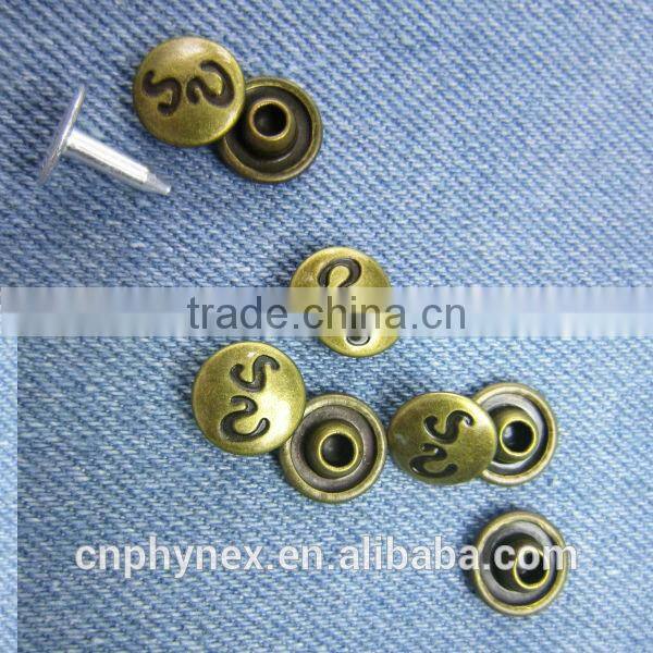 Fashion Jeans Button Metal Rivet For Garments