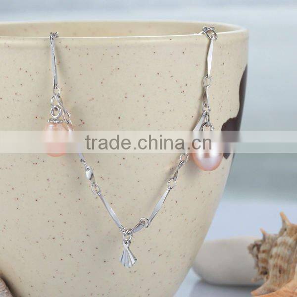 925 silver bracelet with Freshwater Pearl M3006