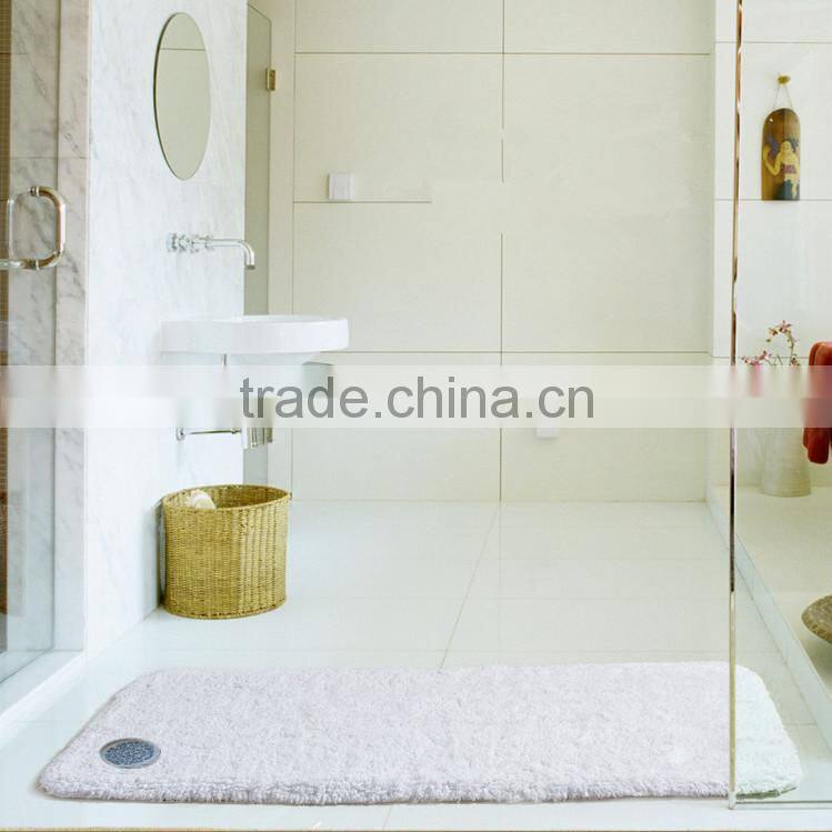 100% cotton long piles plush bath mats