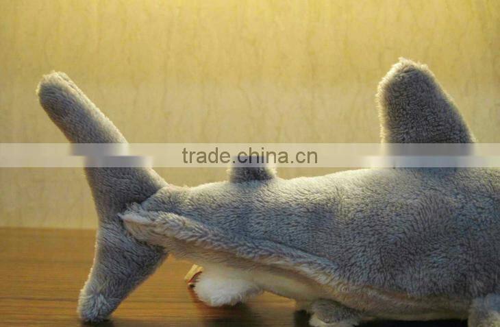 Custom plush marine animal plush shark toy realistic shark toy