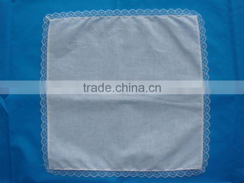 ladies fancy white lace handkerchief
