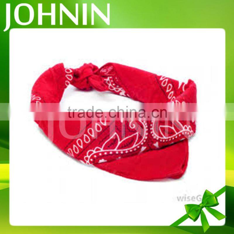 Multicolor soft 100% cotton printed customized fashion square bandana